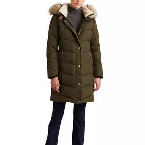 Lauren Ralph Lauren - Women's Faux-Fur-Trim Hooded Down Puffer Coat